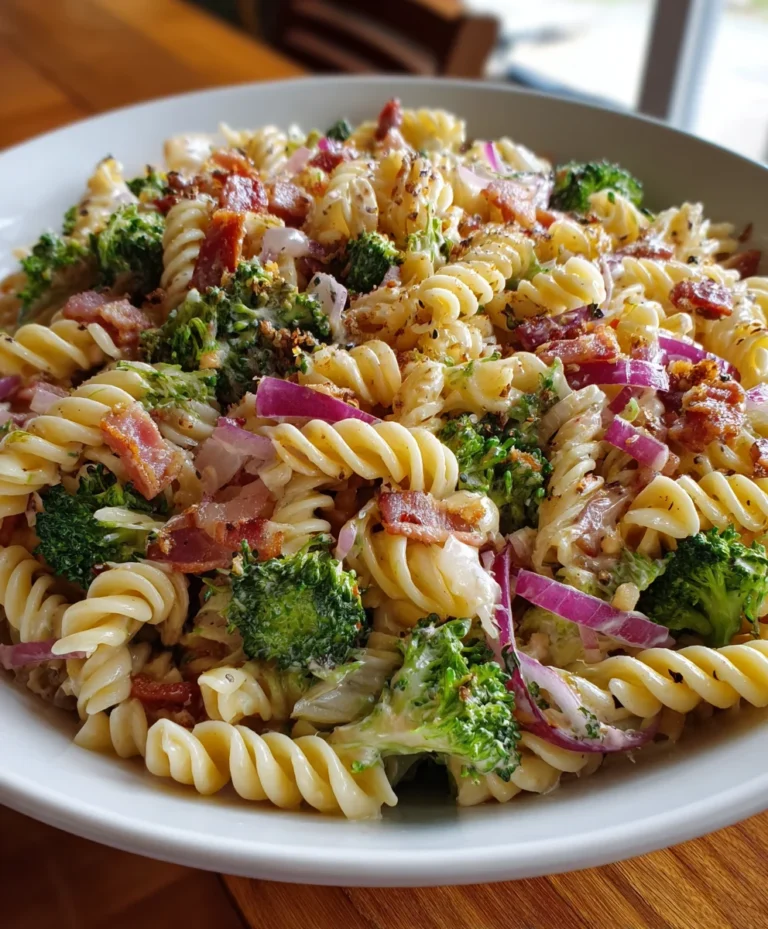Tasty Broccoli Pasta Salad – Fresh, Crunchy & Creamy All in One Bite!