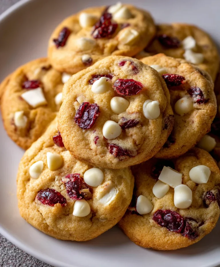 White Chocolate Cranberry Cookies – Soft, Chewy & Sweet-Tart Holiday Bliss!