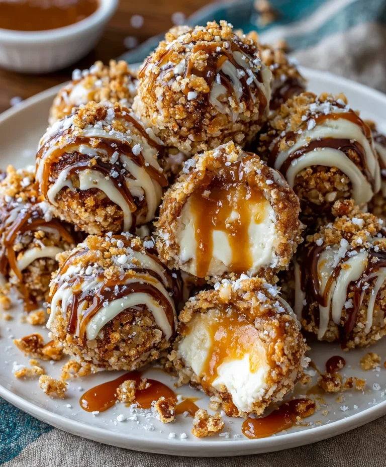 Salted Caramel Pretzel Cheesecake Balls – Sweet, Salty & Dangerously Addictive!