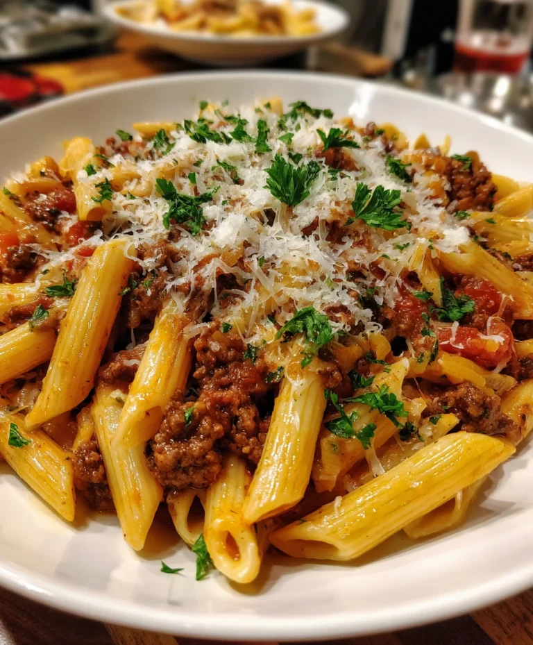 Cheesy Beef Pasta – Hearty, Creamy & Ultimate Comfort Food!