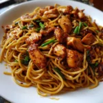 Sticky Garlic Chicken Noodles – Sweet, Savory & Addictively Saucy!