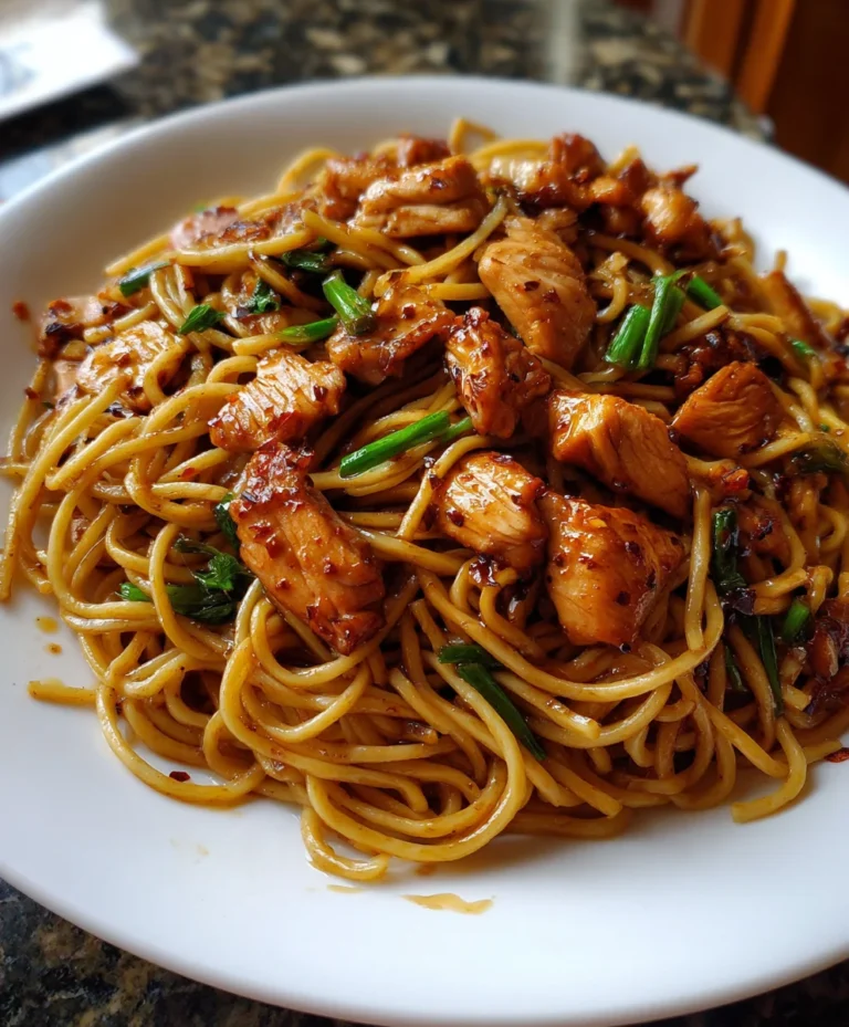 Sticky Garlic Chicken Noodles – Sweet, Savory & Addictively Saucy!