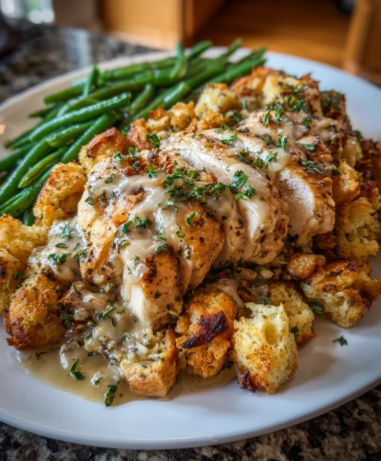 Slow Cooker Chicken Stuffing – Cozy, Creamy & Ultimate Comfort Food!