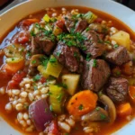 Beef Barley Vegetable Soup – Hearty, Wholesome & Comfort in Every Spoon!