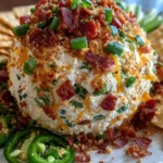 Jalapeño Popper Cheese Ball – Creamy, Spicy & Crowd-Pleasing Party Perfection!
