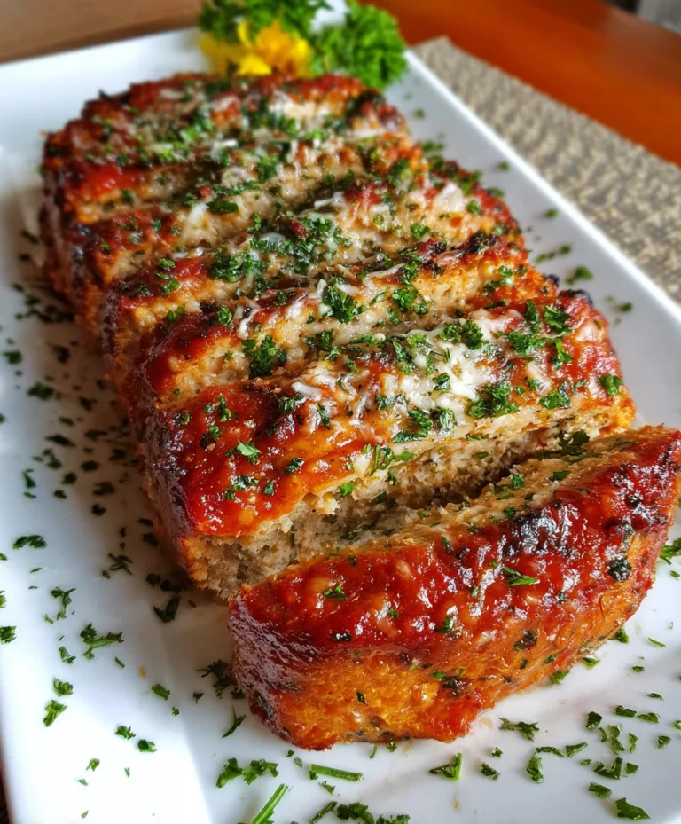 Parmesan Chicken Meatloaf – Tender, Savory & Packed with Cheesy Italian Comfort!