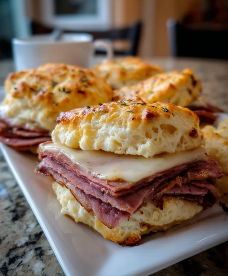 Baked French Dip Biscuits – Buttery, Cheesy & Perfect for Dipping!