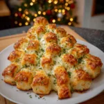 Cheesy Christmas Tree Bread – Festive, Pull-Apart & Cheesy Goodness in Every Bite!