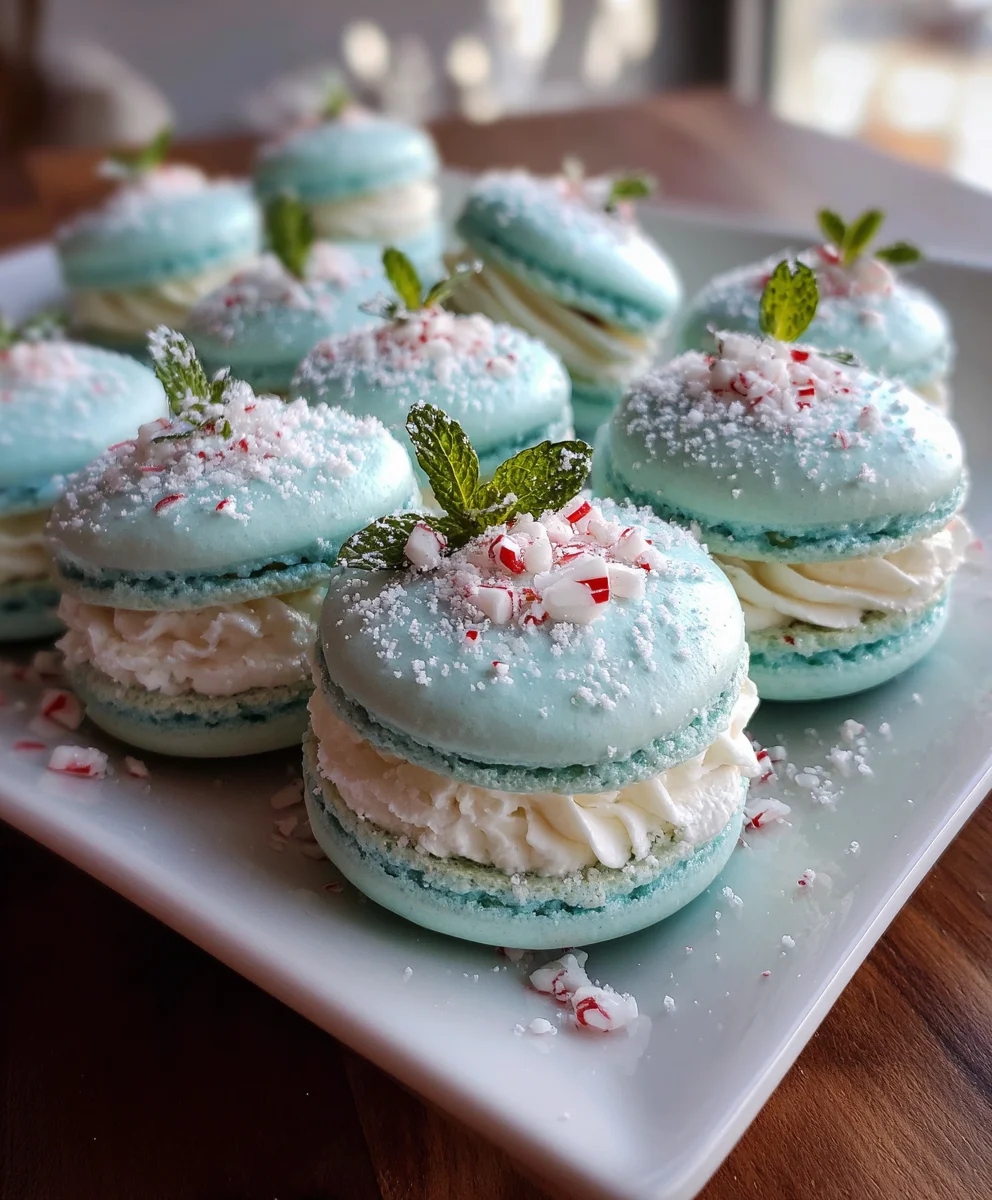 Peppermint Macarons – Delicate, Festive & Filled with Holiday Magic!