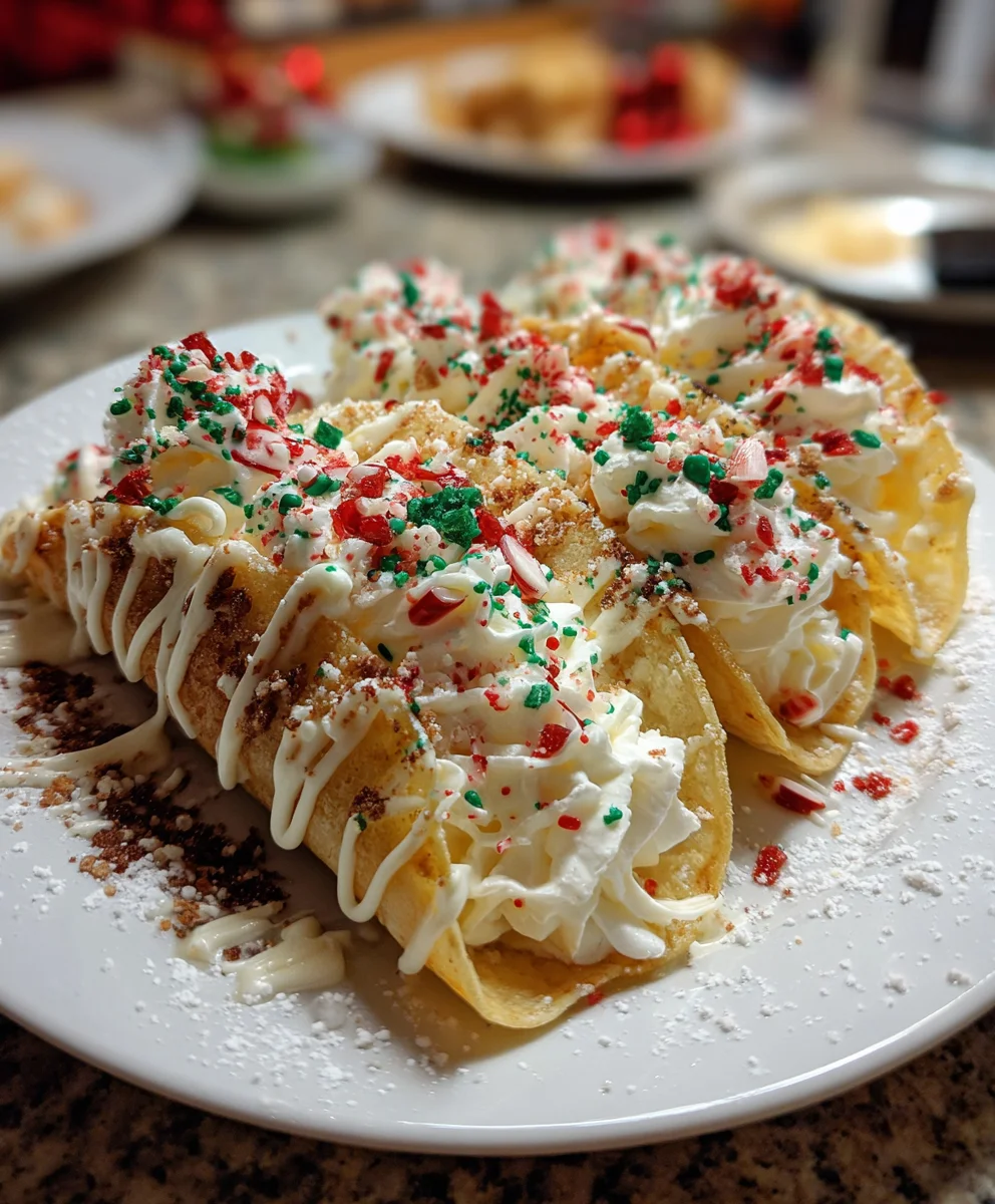Christmas Cheesecake Tacos – Festive, Creamy & Absolutely Irresistible!