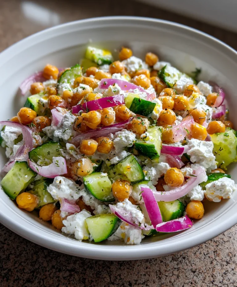 Cottage Cheese and Chickpea Salad – Fresh, Protein-Packed & Deliciously Simple!