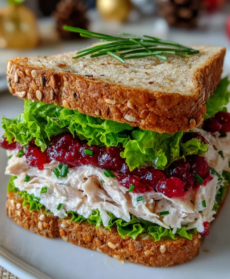 Leftover Turkey Cranberry Sandwich – Savory, Sweet & Holiday Comfort in Every Bite!