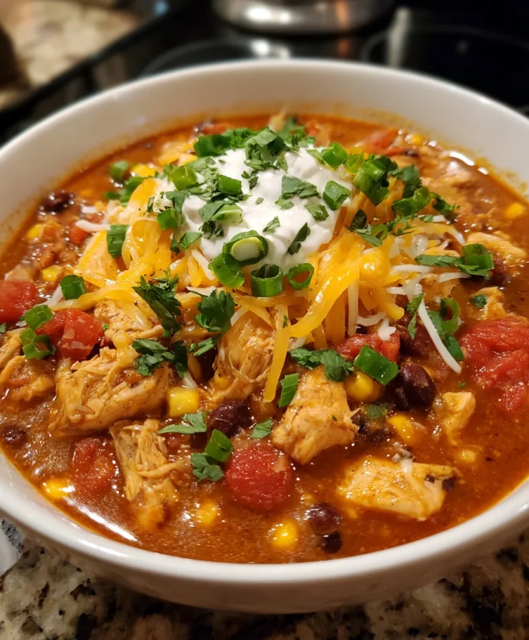 Crockpot Cream Cheese Chicken Chili – Creamy, Cozy & Slow-Cooked Perfection!