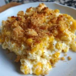 Cheesy Cream Cheese Corn Casserole – Creamy, Cheesy & Comfort in Every Bite!