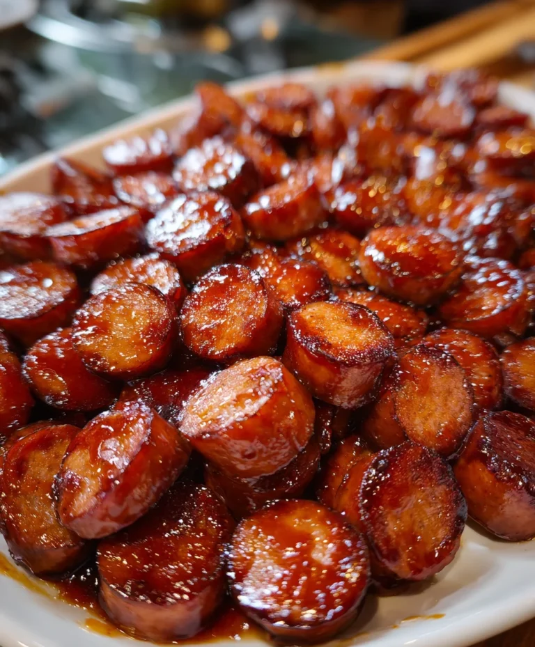 BBQ Sausage Bites – Easy, Sticky & Packed with Smoky Flavor!