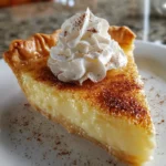 Christmas Eve Cinnamon-Vanilla Creamy Custard Pie – Silky, Spiced & Holiday-Dreamy!