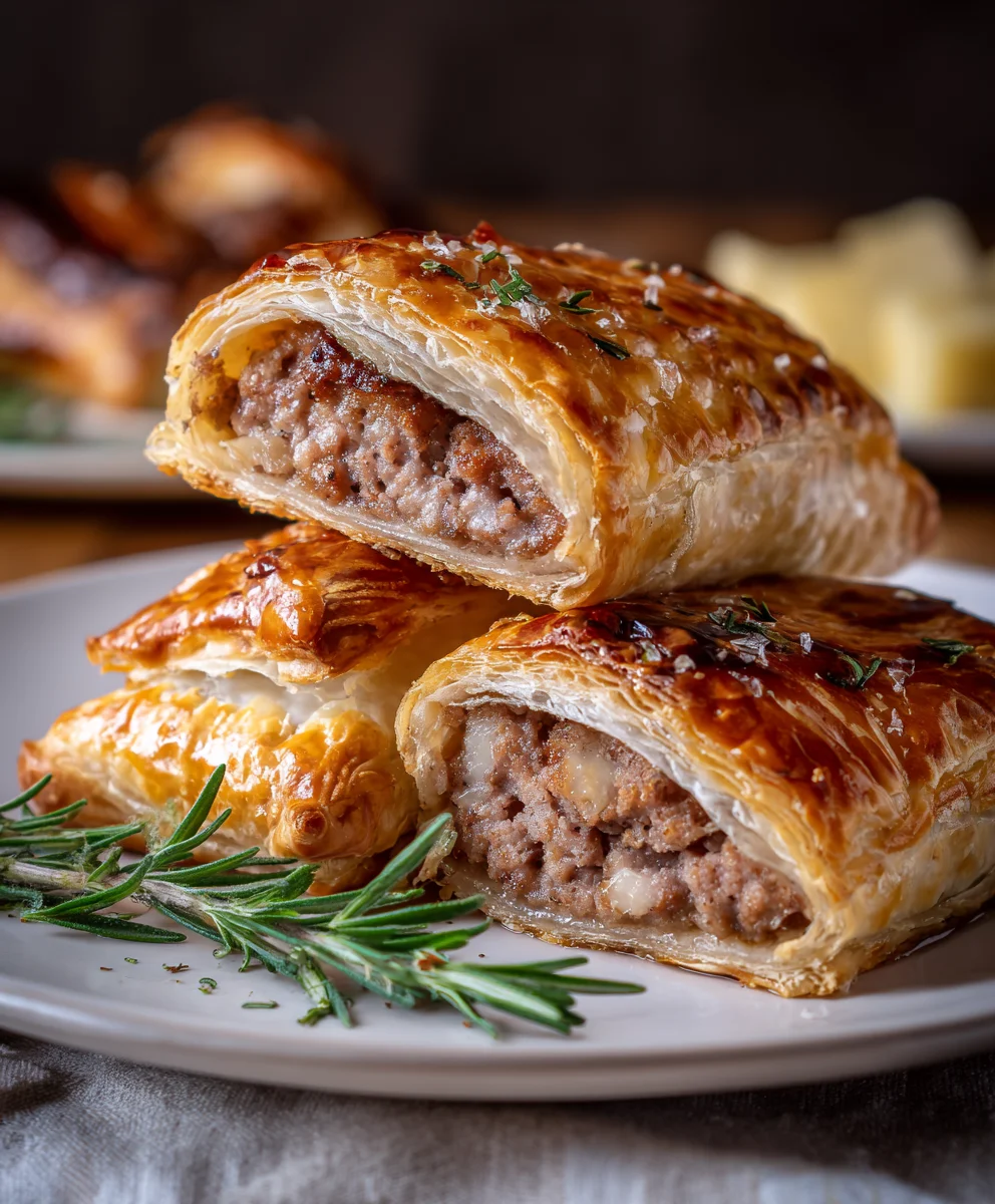 Christmas Sausage Rolls – Flaky, Savory & Perfectly Festive Bites!