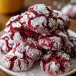 Red Velvet Crinkle Cookies – Soft, Fudgy & Festively Cracked!