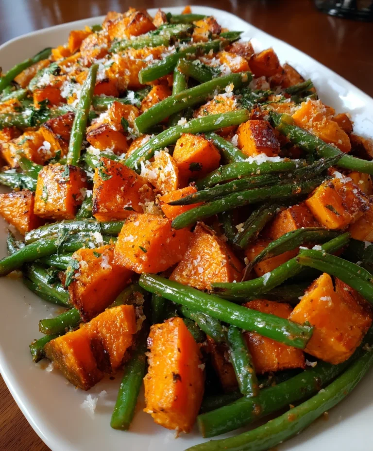 Sweet Potato Green Bean Tray Bake – Simple, Savory & Perfectly Roasted!