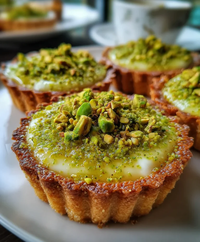 Mini Pistachio Tartlets – Elegant, Nutty & Perfectly Bite-Sized!