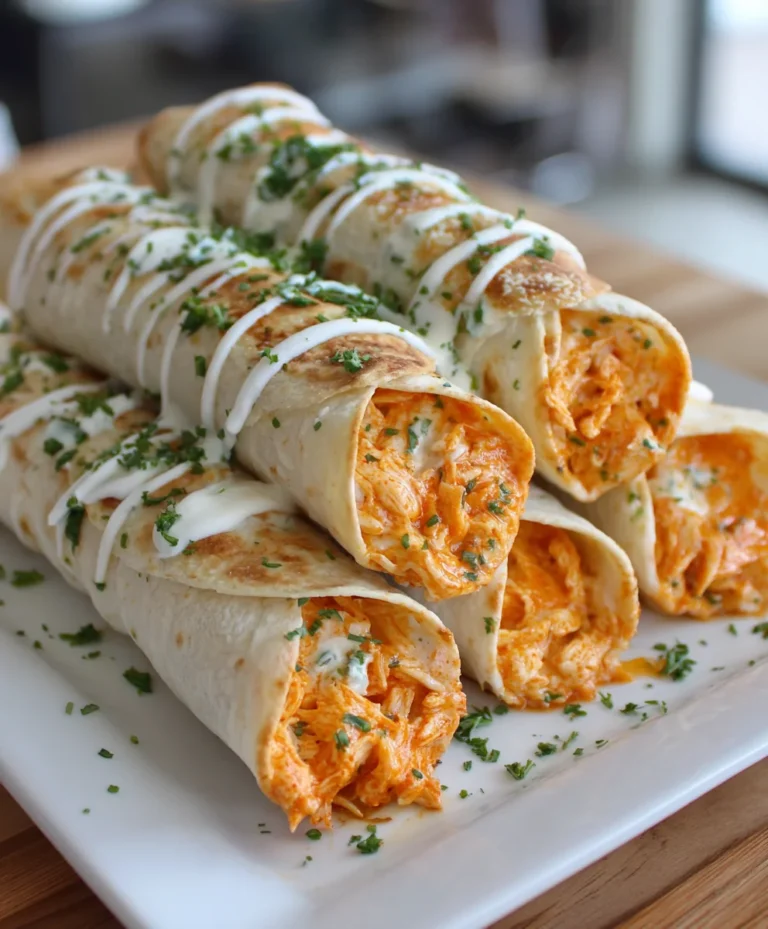 Baked Buffalo Chicken Taquitos – Spicy, Crispy & Game-Day Ready Deliciousness!