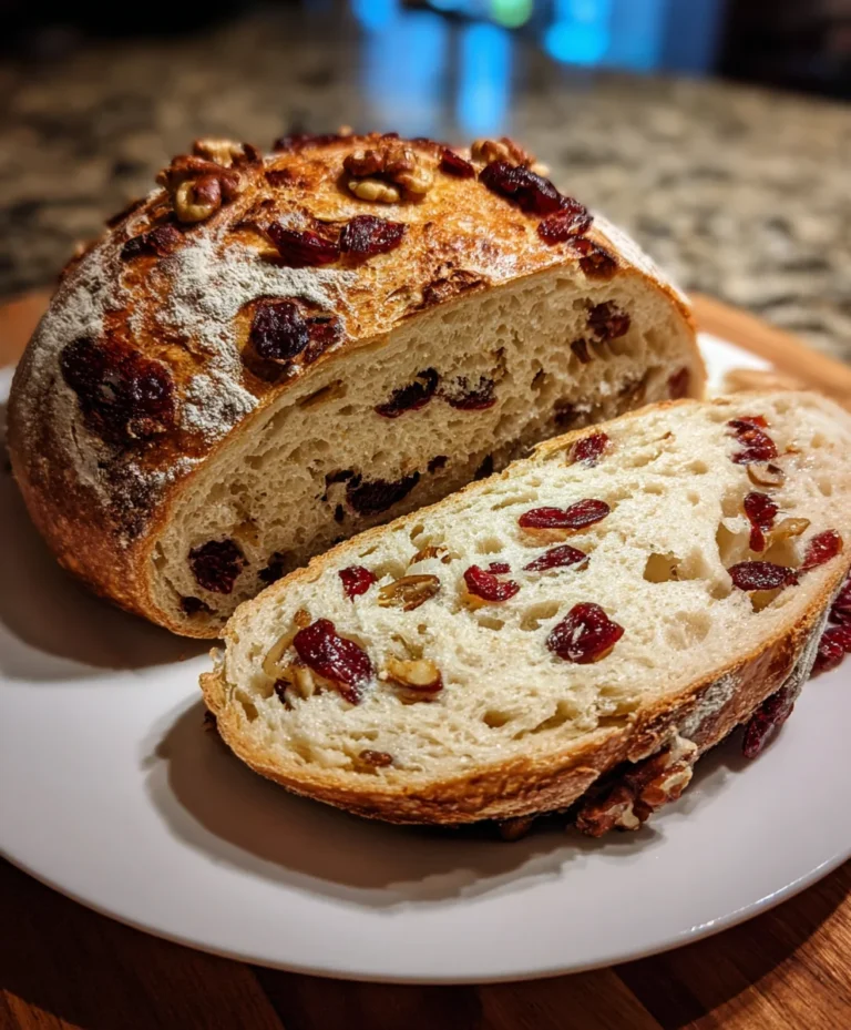 Cranberry Raisin Walnut Cinnamon Artisan Bread – Rustic, Aromatic & Perfectly Cozy!
