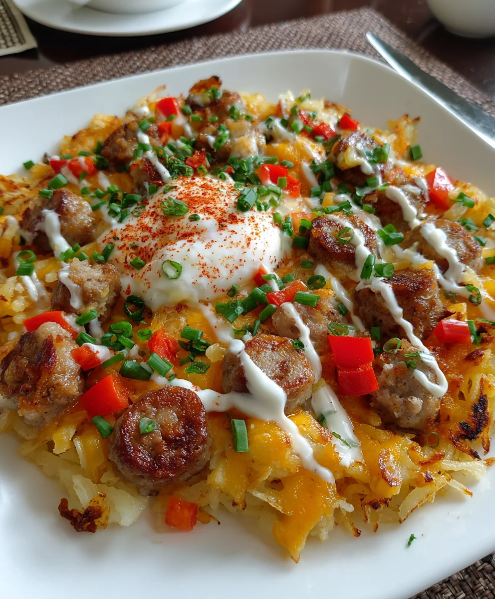 Sausage Hashbrown Breakfast Dish – Hearty, Cheesy & Morning Comfort at Its Finest!
