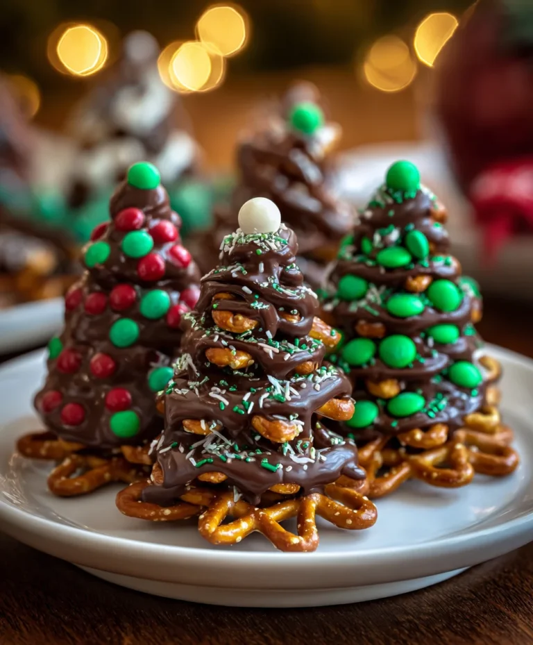 Chocolate Pretzel Christmas Trees – Cute, Crunchy & Festively Sweet!