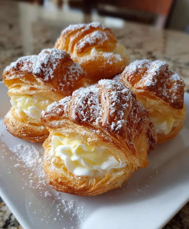 Vanilla Custard Cannoncini – Flaky, Creamy & Pure Italian Elegance!