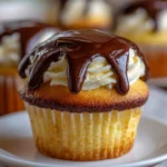 Boston Cream Pie Cupcakes – Creamy, Chocolatey & Pure Dessert Perfection!