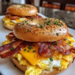 Breakfast Bagel Sandwich – Hearty, Cheesy & Perfect for Busy Mornings!