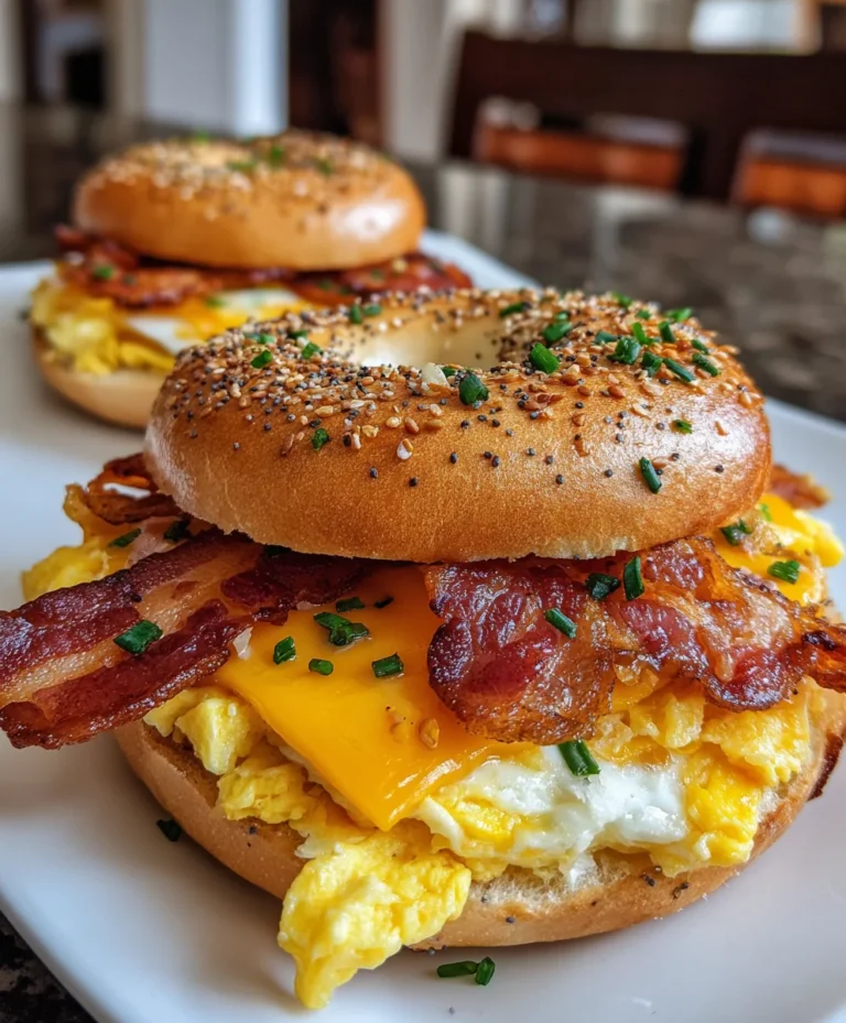 Breakfast Bagel Sandwich – Hearty, Cheesy & Perfect for Busy Mornings!