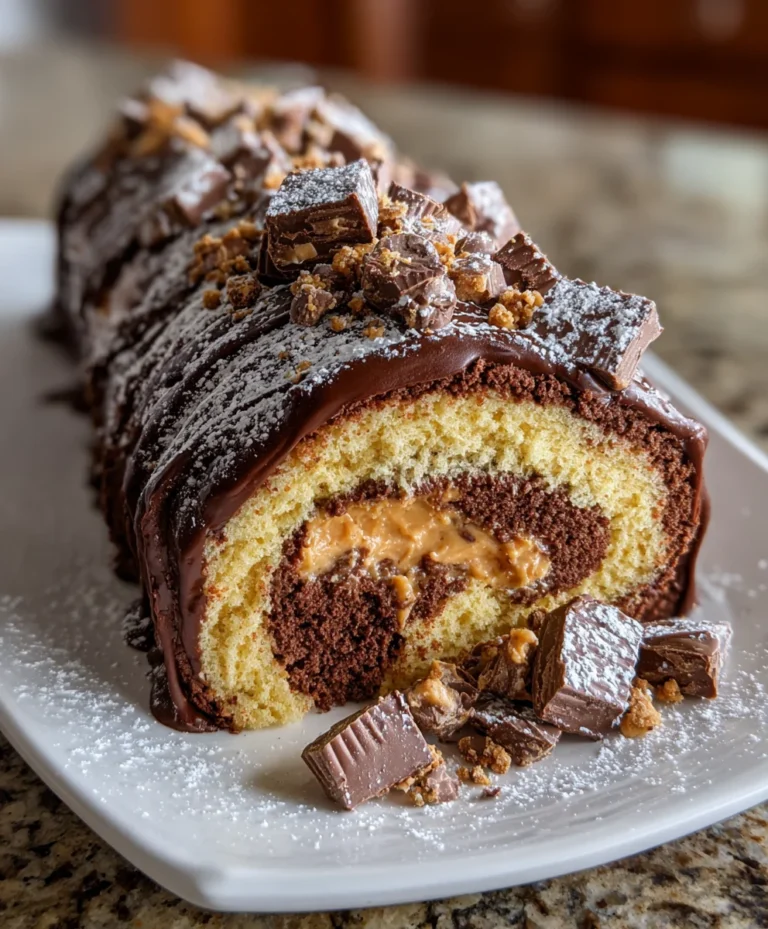 Peanut Butter Cup Chocolate Roll – Rich, Decadent & Pure Chocolate Bliss!
