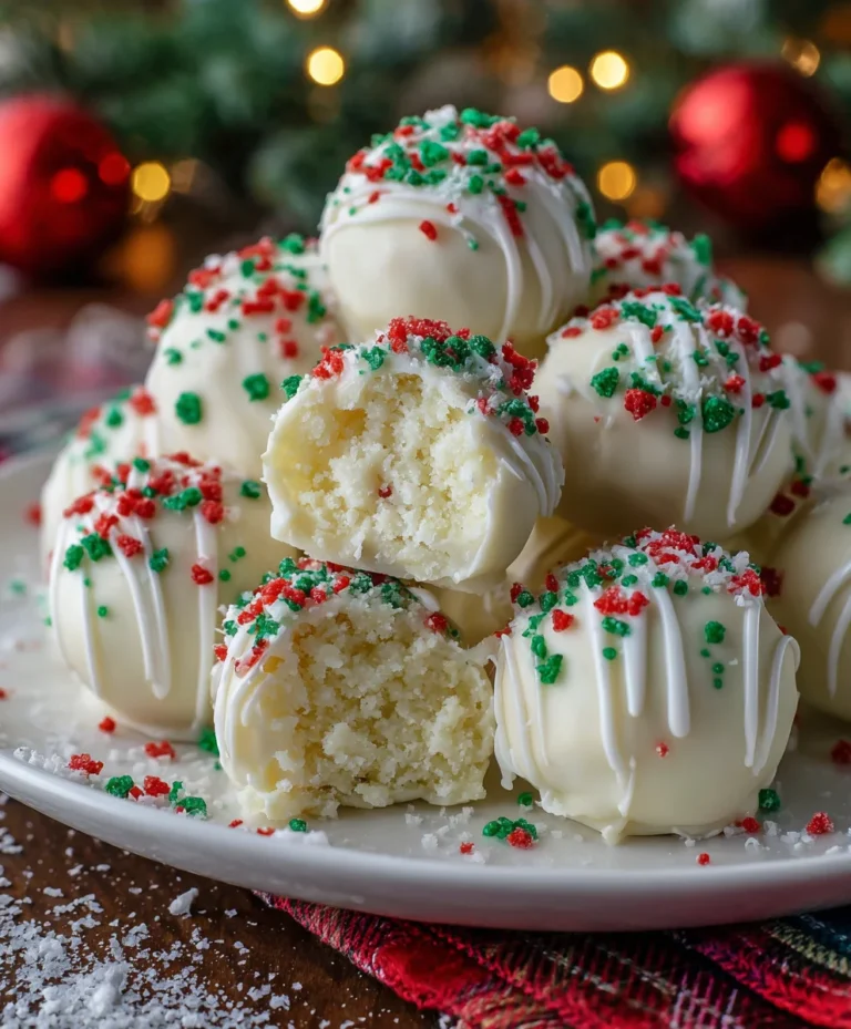 Christmas Tree Cake Truffles – Cute, Creamy & Filled with Holiday Magic!