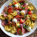 Italian Tortellini Pasta Salad with Salami and Mozzarella – Zesty, Hearty & Bursting with Flavors of Italy!