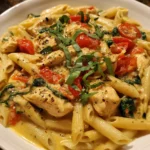 Slow Cooker Olive Garden Chicken Pasta – Creamy, Comforting & Effortlessly Delicious!