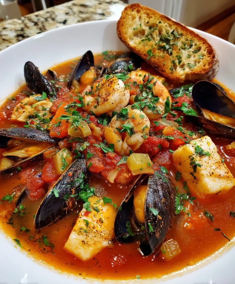 Bouillabaisse French Seafood Stew – Rich, Aromatic & Elegantly Coastal!
