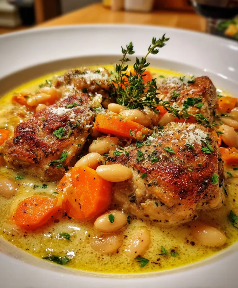 Creamy Chicken White Bean Soup – Cozy, Hearty & Comfort in Every Spoonful!