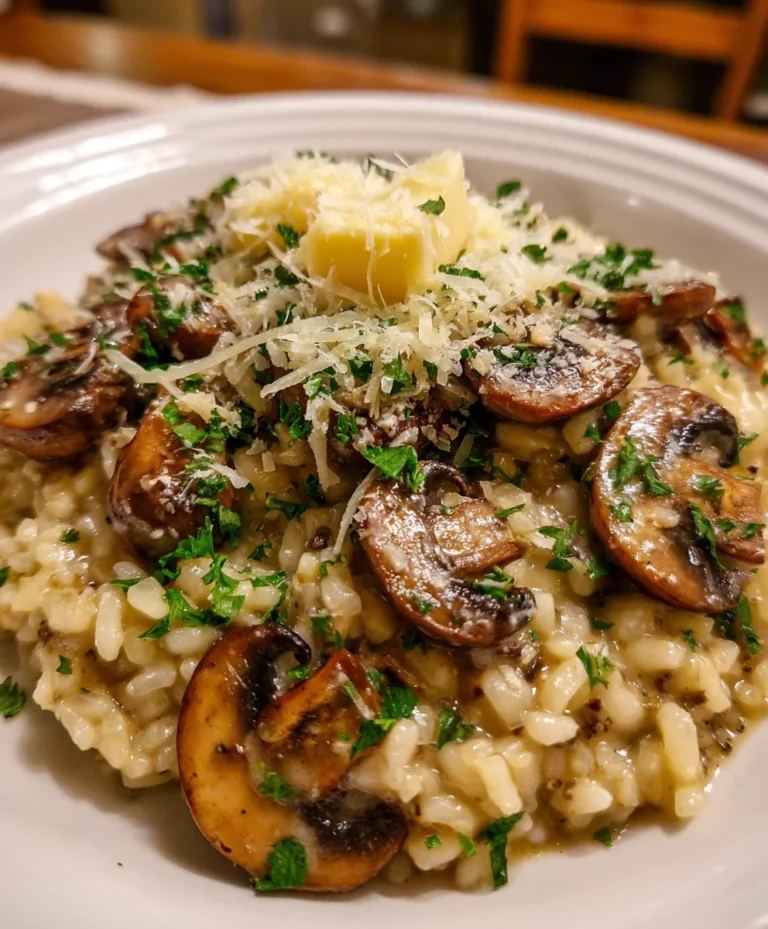 Creamy Mushroom Risotto – Rich, Comforting & Perfectly Indulgent!