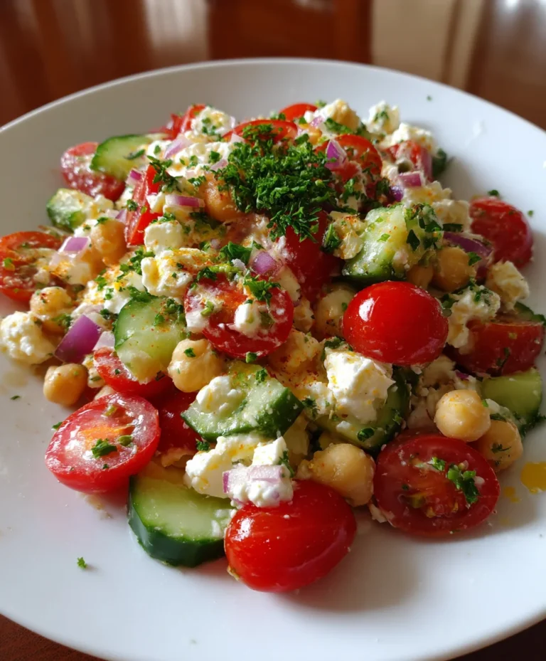 Cottage Cheese and Chickpeas Salad – Fresh, Protein-Packed & Perfectly Satisfying!