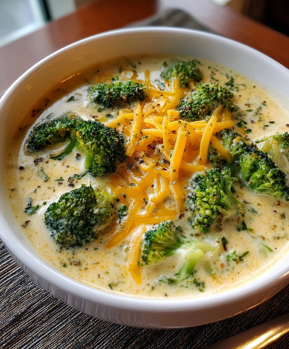 Slow Cooker Broccoli Cheese Soup – Creamy, Cheesy & Ultimate Comfort in a Bowl!