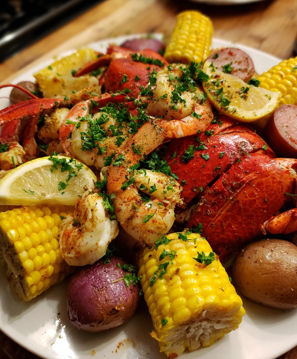 Seafood Boil Old Bay Feast – Bold, Juicy & Packed with Coastal Flavor!