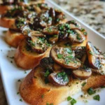 Garlic Butter Mushroom Crostini – Savory, Buttery & Perfectly Elegant!