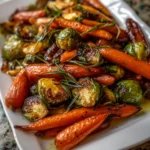 Slow-Cooker Maple Glazed Carrots and Brussels Sprouts – Sweet, Savory & Perfectly Tender!