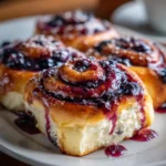 Blueberry Cinnamon Rolls – Soft, Gooey & Bursting with Berry Bliss!