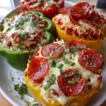 Pizza Stuffed Peppers Dinner – Cheesy, Saucy & Family-Favorite Fun!