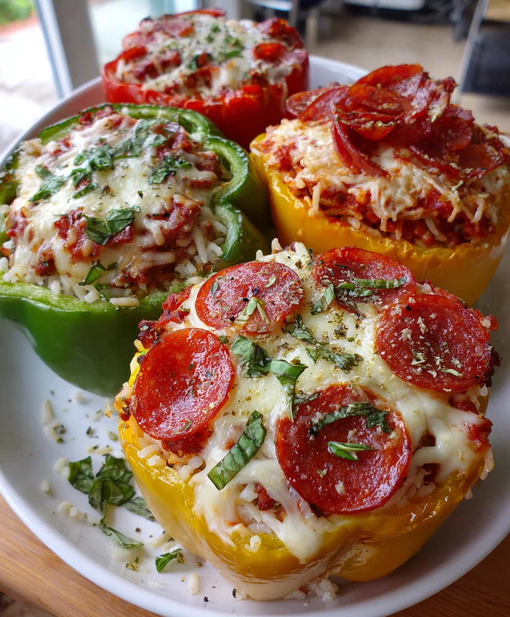 Pizza Stuffed Peppers Dinner – Cheesy, Saucy & Family-Favorite Fun!