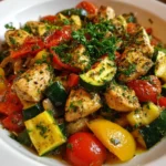 Loaded Chicken and Veggie Skillet – Hearty, Colorful & Packed with Flavor!