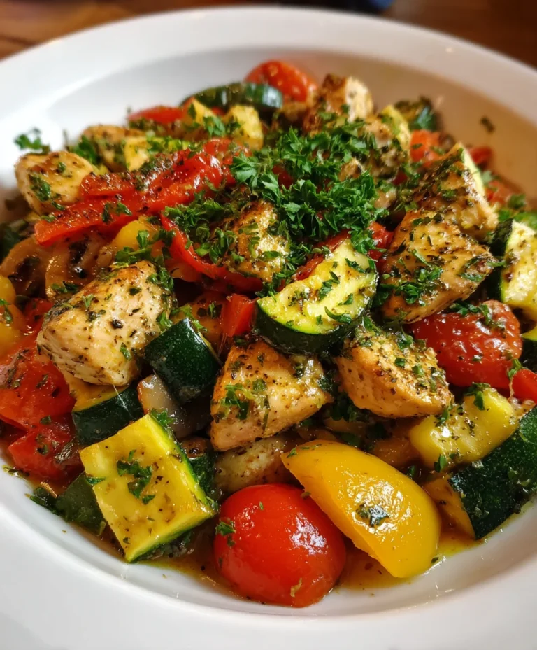 Loaded Chicken and Veggie Skillet – Hearty, Colorful & Packed with Flavor!