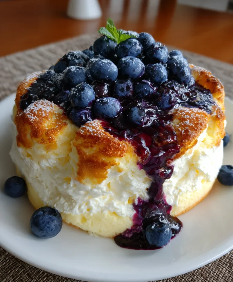 Cottage Cheese Blueberry Cloud Bread – Light, Airy & Bursting with Blueberry Goodness!